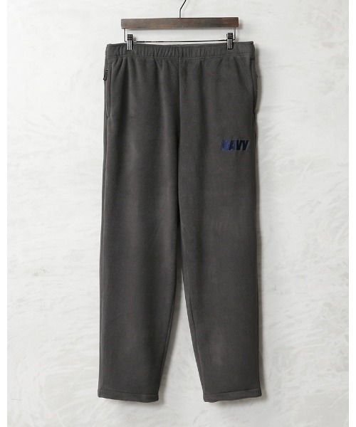 HOUSTON（ヒューストン）の「USNA（アメリカ海軍兵学校）オフィシャルライセンス フリース パンツ NAVYプリント USNA-026（その他パンツ・メンズ・ブラック/グレー/ネイビー・M/L/XL）」の2枚目の写真