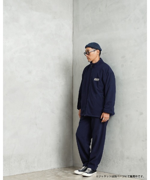 HOUSTON（ヒューストン）の「USNA（アメリカ海軍兵学校）オフィシャルライセンス フリース パンツ NAVYプリント USNA-026（その他パンツ・メンズ・ブラック/グレー/ネイビー・M/L/XL）」の7枚目の写真