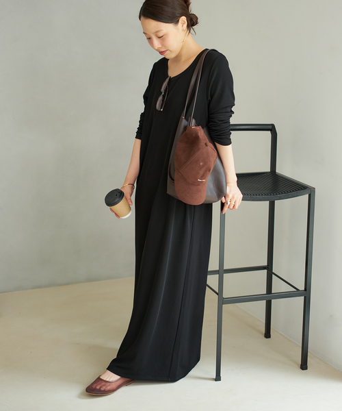 新品　plage ワンピース 追加》Rib ロングスリーブ ワンピース 2（ワンピース）｜Plage