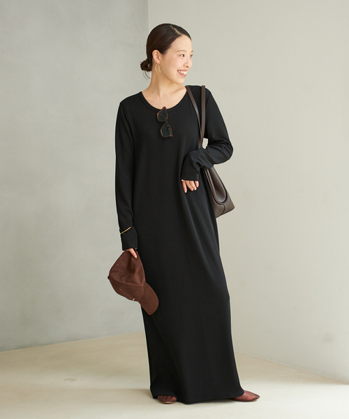 追加》Rib ロングスリーブ ワンピース 2（ワンピース）｜Plage