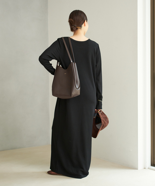 plage（プラージュ）の「《追加》Rib ロングスリーブ ワンピース 2（ワンピース・レディース・ブラック/ネイビー・36/38）」の8枚目の写真