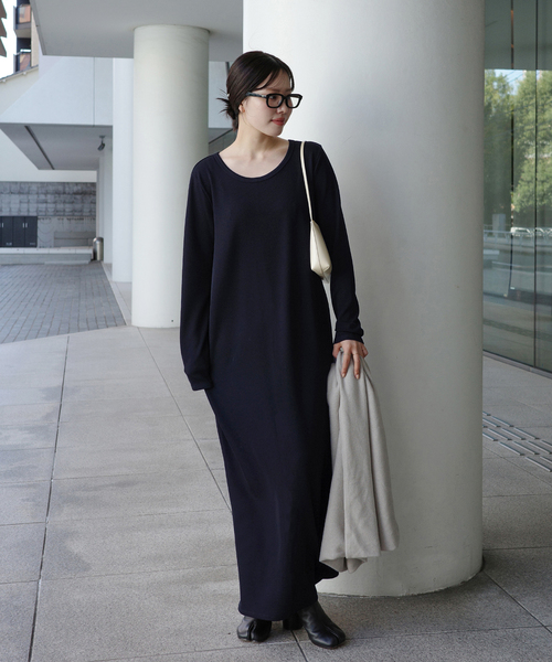 追加》Rib ロングスリーブ ワンピース 2（ワンピース）｜Plage