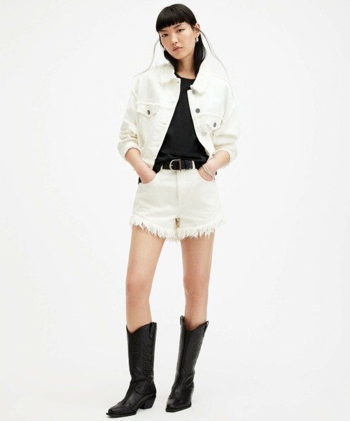 ALLSAINTS(オールセインツ)の「ALLSAINTS ANNA TEE(Tシャツ/カットソー・レディース・ブラック・8/6/4)」の3枚目の写真