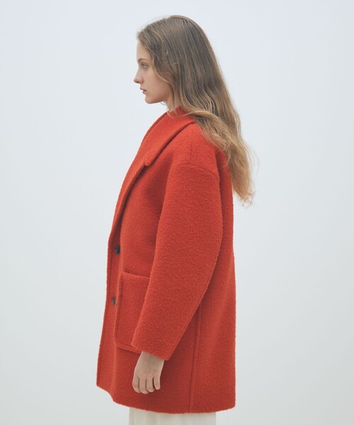 MACPHEE(マカフィー)の「ブークレーボンディング ダブルブレストコート(その他アウター・レディース・レッド/キャメル・36)」の12枚目の写真