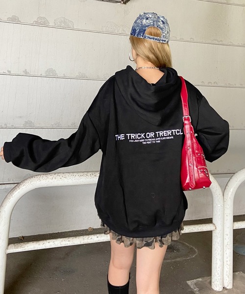 non-hedge(ノンヘッジ)の「ロゴ刺繍パーカープルオーバー(パーカー・レディース・オートミール/チャコールグレー/ブラック/ネイビー・FREE)」の14枚目の写真