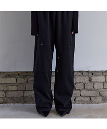 5OML（オーオーエムエル）の「カーゴリベットスウェットパンツ（ブラック）（スウェットパンツ）」