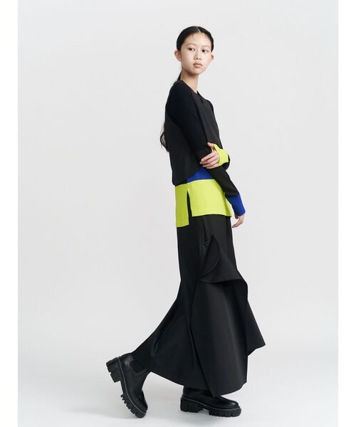 UN3D.(アンスリード)の「WAVE ASYMMETRY SKIRT / ウェーブアシンメトリースカート(スカート・レディース・グレー/ブラック・36/38)」の20枚目の写真