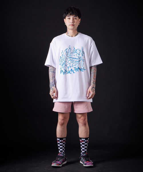 ASTRAL PROJECTION(アストラルプロジェクション)の「フィジカルトラベルスーピマコットンラウンドネック半袖Tシャツ_ホワイト(Tシャツ/カットソー・メンズ・その他・LARGE/X-LARGE/XX-LARGE)」の3枚目の写真
