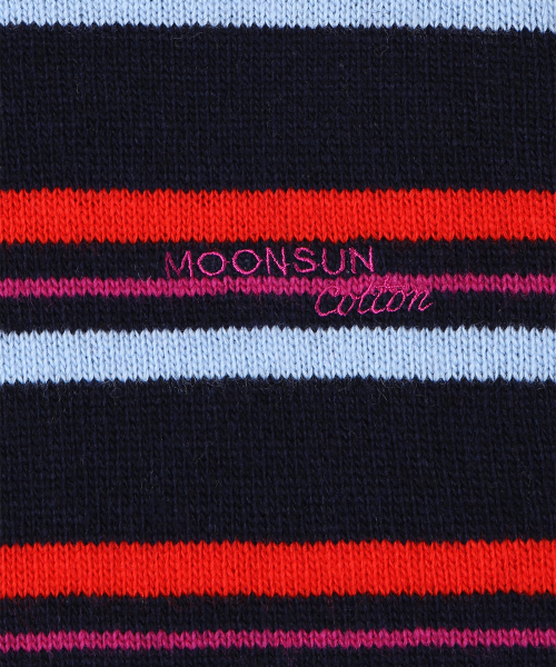 MOONSUN(ムーンサン)の「MJ S2 02 M.C UNISEX, Stripe Wool Collar Knit / Lolli-pop(ポロシャツ・レディース・その他・MEDIUM/LARGE)」の6枚目の写真