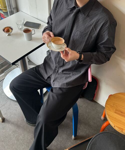 JUAN HOMME(ジュアンオム)の「ルーズドチェックシャツ(ダークネイビー)(シャツ/ブラウス・メンズ・その他・SMALL/MEDIUM/LARGE)」の16枚目の写真