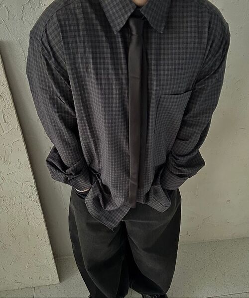 JUAN HOMME(ジュアンオム)の「ルーズドチェックシャツ(ダークネイビー)(シャツ/ブラウス・メンズ・その他・SMALL/MEDIUM/LARGE)」の17枚目の写真