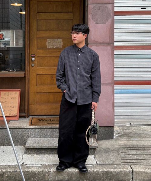 JUAN HOMME(ジュアンオム)の「ルーズドチェックシャツ(ダークネイビー)(シャツ/ブラウス・メンズ・その他・SMALL/MEDIUM/LARGE)」の18枚目の写真