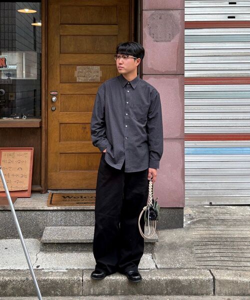 JUAN HOMME(ジュアンオム)の「ルーズドチェックシャツ(ダークネイビー)(シャツ/ブラウス・メンズ・その他・SMALL/MEDIUM/LARGE)」の11枚目の写真