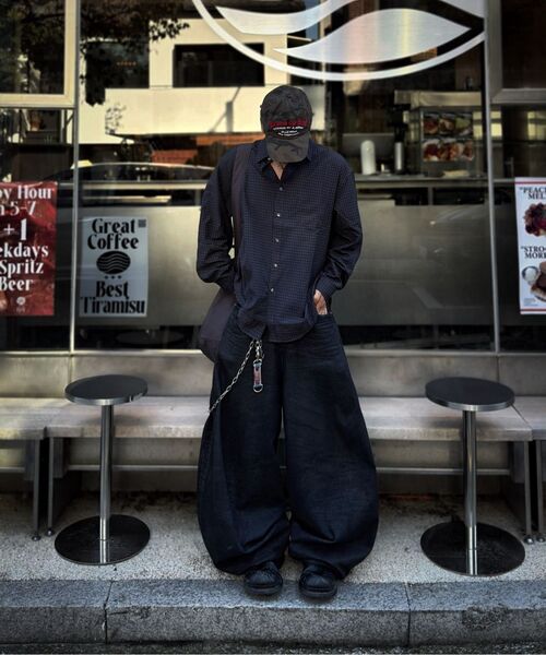 JUAN HOMME(ジュアンオム)の「ルーズドチェックシャツ(ダークネイビー)(シャツ/ブラウス・メンズ・その他・SMALL/MEDIUM/LARGE)」の9枚目の写真