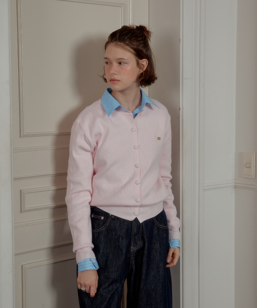 ANOETIC(アノエティック)の「ANC BASIC ROUND CARDIGAN_PINK(カーディガン/ボレロ・レディース・ピンク・FREE)」の2枚目の写真