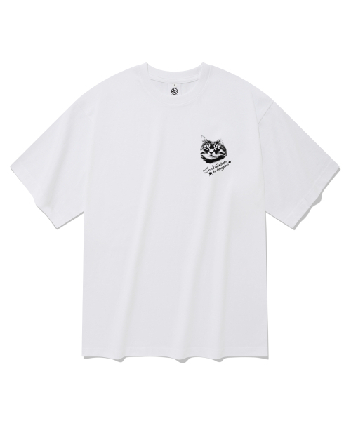 RADINEO(ラディネオ)の「キャットボックス 半袖Tシャツ ホワイト(Tシャツ/カットソー・メンズ・その他・SMALL/MEDIUM/LARGE/X-LARGE)」の2枚目の写真