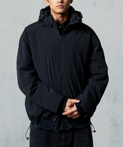 AREUBAN(アルバン)の「ライトシェルパディッドジャケット_ブラック(ダウンジャケット/コート・メンズ・その他・2/3/4)」の1枚目の写真