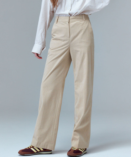 MALOUPE(マロップ)の「2150 起毛コーデュロイパンツ(ベージュ)(その他パンツ・レディース・ベージュ・26/28/30)」の2枚目の写真