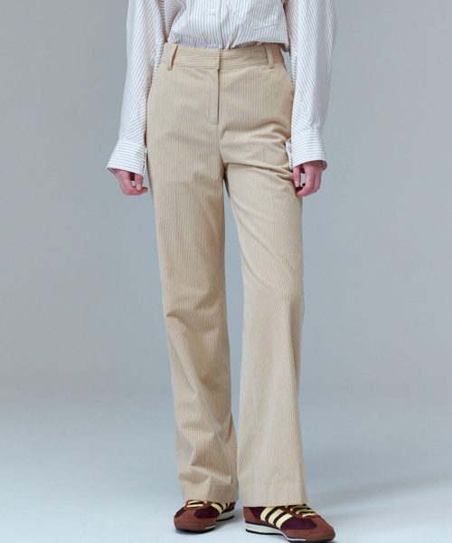 MALOUPE(マロップ)の「2150 起毛コーデュロイパンツ(ベージュ)(その他パンツ・レディース・ベージュ・26/28/30)」の3枚目の写真