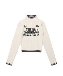 W SLAMMERS TURTLE NECK KNIT IVORY(CV2DFFK640A)