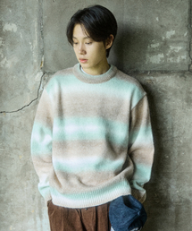 COMONINOZ（コモニノズ）の「GRADATION PULLOVER SWEATER [MINT]（ニット/セーター）」