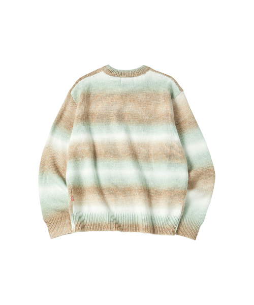 COMONINOZ（コモニノズ）の「GRADATION PULLOVER SWEATER [MINT]（ニット/セーター・メンズ・ミント・SMALL/MEDIUM/LARGE）」の3枚目の写真