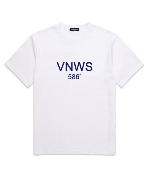 VANNWORKS(バンワークス)の「VNWS 586 オーバーサイズ 半袖Tシャツ ホワイト/ネイビー (VS0049)(Tシャツ/カットソー・レディース・その他・LARGE/MEDIUM/SMALL/X-LARGE/XX-LARGE)」の2枚目の写真