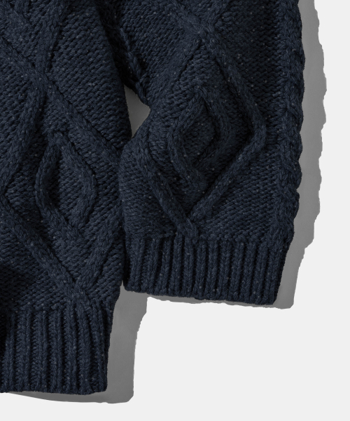 Diamond Layla(ダイアモンドレイラ)の「Turtleneck Two Buttons Cardigan C8 Dark Navy Melange(カーディガン/ボレロ・レディース・その他・MEDIUM/LARGE)」の6枚目の写真