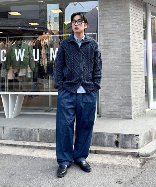 Diamond Layla(ダイアモンドレイラ)の「Turtleneck Two Buttons Cardigan C8 Dark Navy Melange(カーディガン/ボレロ・レディース・その他・MEDIUM/LARGE)」の11枚目の写真