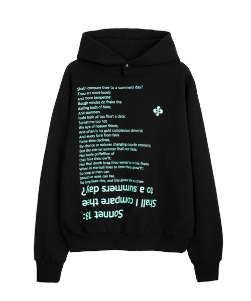 HERETIC(ヘレティック)の「SONNET 18 HOODIE / black(パーカー・レディース・その他・FREE)」の2枚目の写真