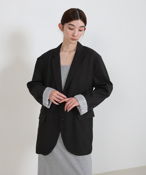 select MOCA（セレクトモカ）の「ロールアップストライプスリーブ 