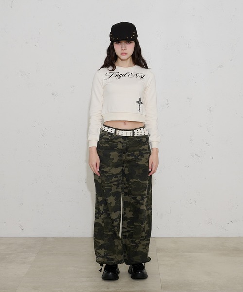 FCMM(エフシーエムエム)の「【日本限定】CROSS SWEATSHIRT / クロススウェットシャツ(スウェット・レディース・ブラウン/オフホワイト・SMALL/MEDIUM)」の15枚目の写真