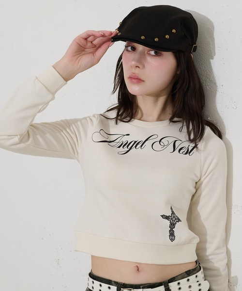 FCMM(エフシーエムエム)の「【日本限定】CROSS SWEATSHIRT / クロススウェットシャツ(スウェット・レディース・ブラウン/オフホワイト・SMALL/MEDIUM)」の14枚目の写真