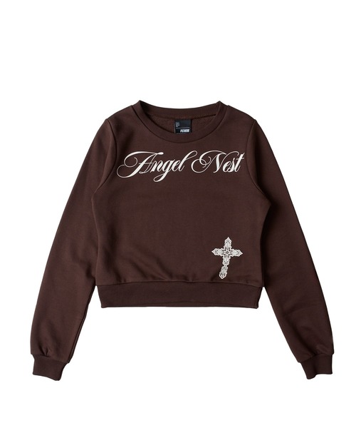 FCMM(エフシーエムエム)の「【日本限定】CROSS SWEATSHIRT / クロススウェットシャツ(スウェット・レディース・ブラウン/オフホワイト・SMALL/MEDIUM)」の11枚目の写真