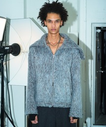 Camphor wood | SAILOR COLLAR SHAGGY HOODIE / セーラーカラージップアップシャギーフーディ(パーカー)