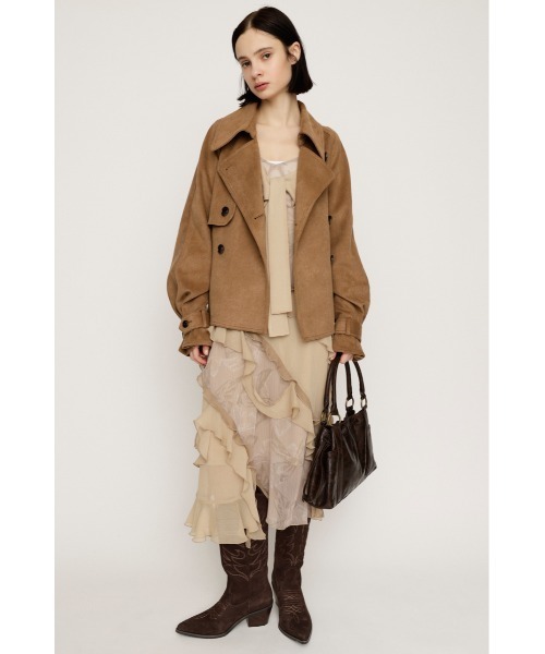 SLY(スライ)の「【2026SS新作】STILL STITCHING RIBBON SLIP スティル スティッチング リボン スリップ 冬服 春服(ワンピース・レディース・ピンク系その他/ベージュ系その他・FREE)」の3枚目の写真