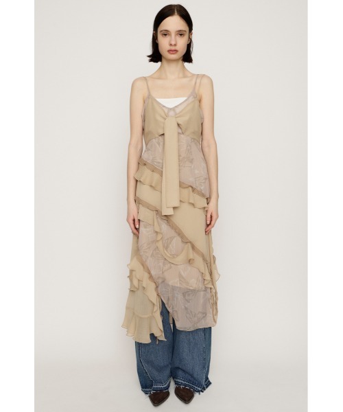 SLY(スライ)の「【2026SS新作】STILL STITCHING RIBBON SLIP スティル スティッチング リボン スリップ 冬服 春服(ワンピース・レディース・ピンク系その他/ベージュ系その他・FREE)」の4枚目の写真