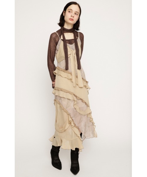 SLY(スライ)の「【2026SS新作】STILL STITCHING RIBBON SLIP スティル スティッチング リボン スリップ 冬服 春服(ワンピース・レディース・ピンク系その他/ベージュ系その他・FREE)」の10枚目の写真