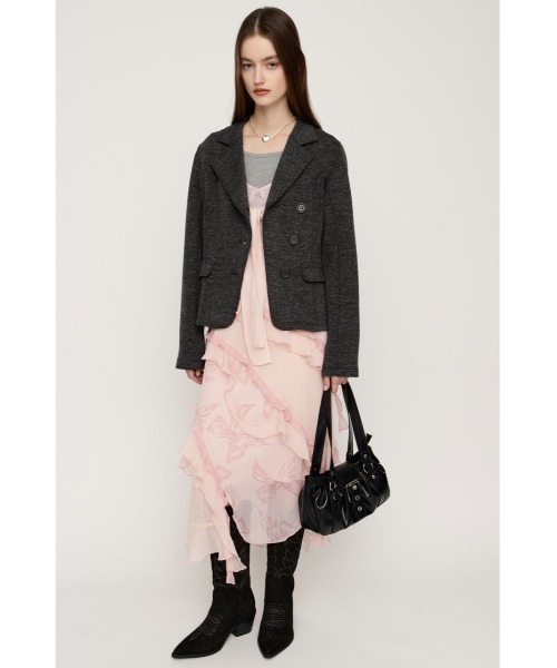 SLY(スライ)の「【2026SS新作】STILL STITCHING RIBBON SLIP スティル スティッチング リボン スリップ 冬服 春服(ワンピース・レディース・ピンク系その他/ベージュ系その他・FREE)」の21枚目の写真