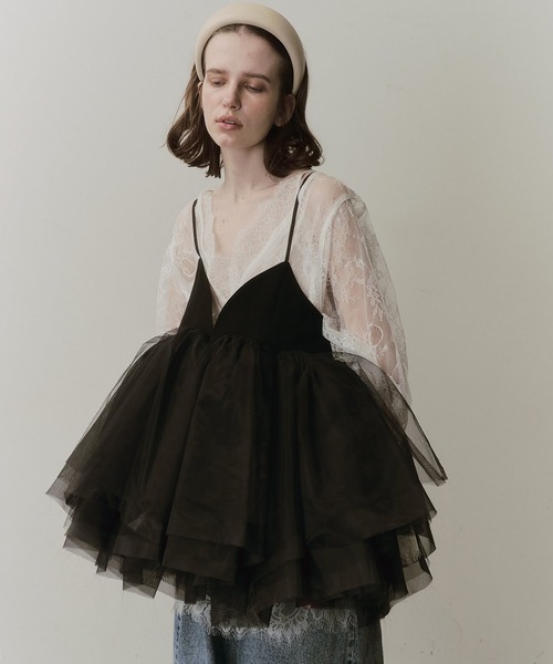 LA BELLE ETUDE(ラベルエチュード)の「ballerina Camisole(キャミソール・レディース・ブラック/ライトベージュ/カーキ・FREE)」の15枚目の写真