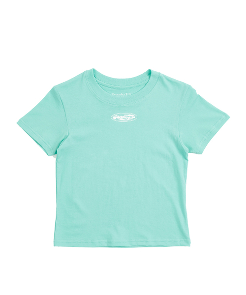 DECEMBER TEN(ディセンバーテン)の「コットンショートスリーブクロップTシャツブルーグリーン(Tシャツ/カットソー・レディース・その他・FREE)」の3枚目の写真