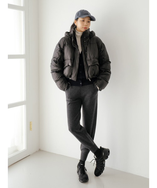 NITINA(ニティナ)の「フードパディングショートジャケットBK(その他アウター・レディース・ブラック・F)」の6枚目の写真