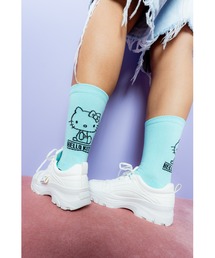 sanrio | サンリオキャラクターズ × ホームゲーム [HOMEGAME] - ハローキティー ソックス 靴下 [HELLO KITTY HOMEGAME SOCKS HG251701](ソックス/靴下)