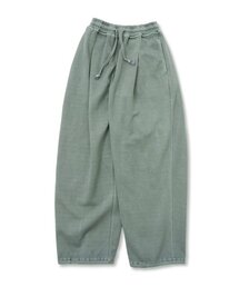HOOVES（フーブス）の「Pigment Dyed One-Tuck Sweatpants [Khaki]（スウェットパンツ）」