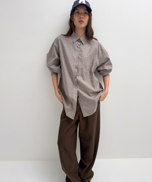 NIEEH（ニヒ）の「CHECK SHIRT_BROWN（シャツ/ブラウス）」