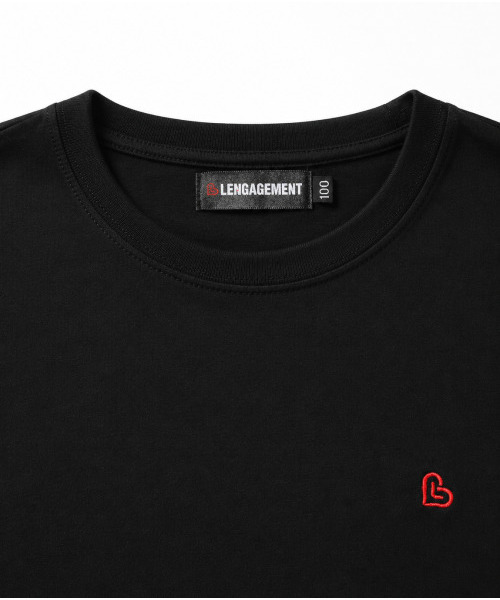 LENGAGEMENT（ランガージュマン）の「スモールハートクラシックモーダル半袖Tシャツ[ブラック]（Tシャツ/カットソー・レディース・その他・MEDIUM/LARGE/X-LARGE）」の2枚目の写真