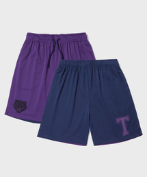 REVERSIBLE MESH SHORTS_NAVY/PURPLE