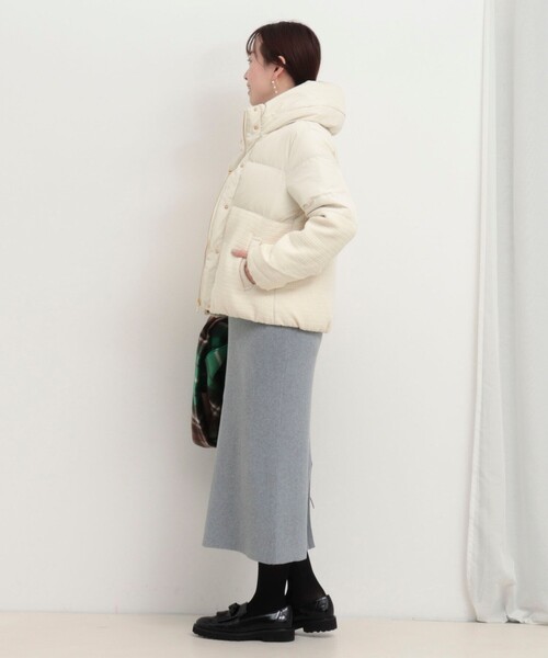 MICO COULIER（ミコクリエ）の「クラシカルツィードダウン（ダウンジャケット/コート・レディース・オフホワイト/ブラック・38）」の16枚目の写真