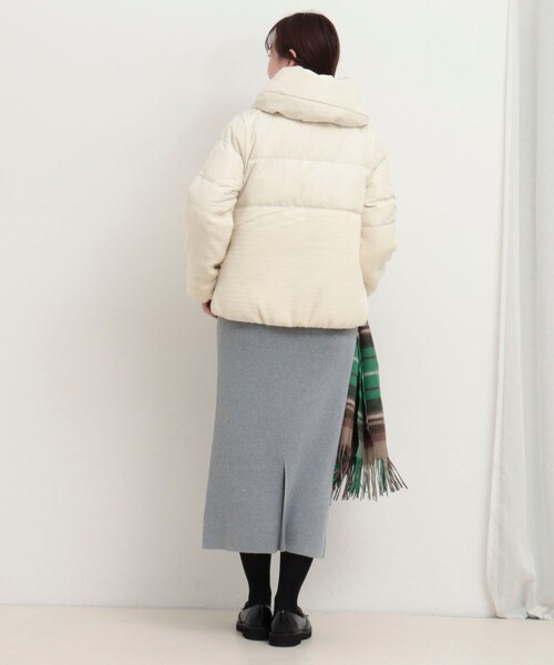MICO COULIER（ミコクリエ）の「クラシカルツィードダウン（ダウンジャケット/コート・レディース・オフホワイト/ブラック・38）」の18枚目の写真