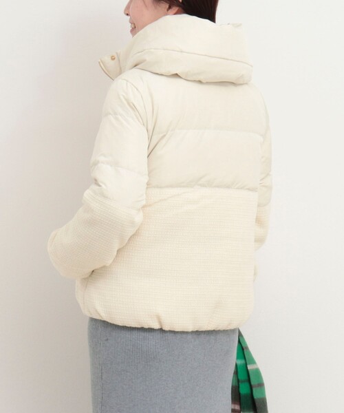 MICO COULIER（ミコクリエ）の「クラシカルツィードダウン（ダウンジャケット/コート・レディース・オフホワイト/ブラック・38）」の20枚目の写真